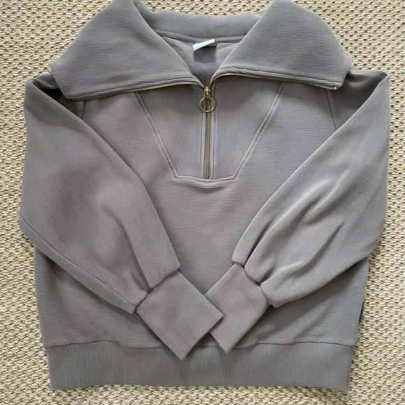 Varley Vine Half Zip Pullover grey size XL extra large - Picture 1 of 6